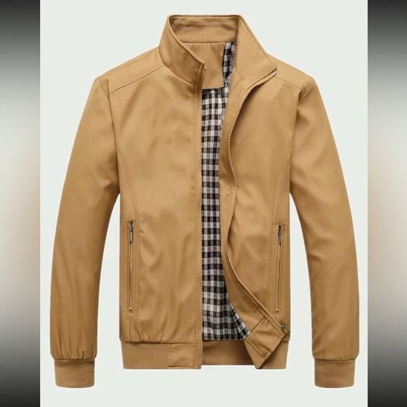 Mens Navy Blue  Zipper Jacket - Picture 5 of 12